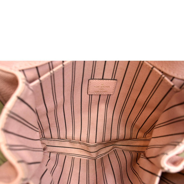 LOUIS VUITTON Metis Pochette Empreinte Leather Crossbody Bag Pink