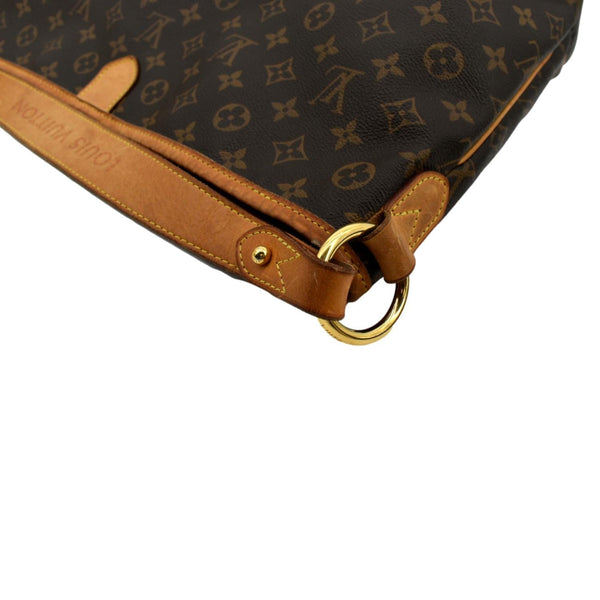 LOUIS VUITTON Delightful MM Monogram Canvas Hobo Bag Brown