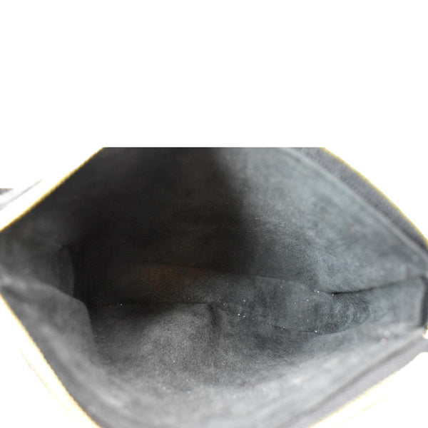 LOUIS VUITTON Mini Pochette Bicolor Monogram Empreinte Accessories Pouch Black