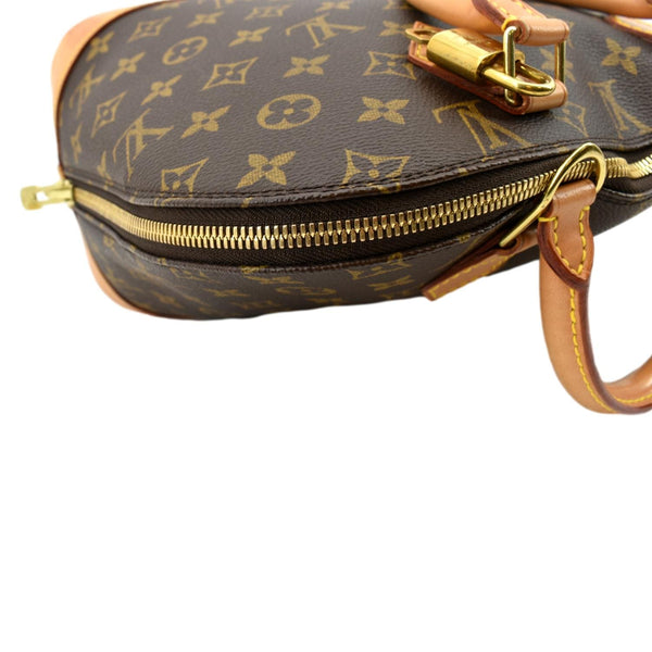 Louis Vuitton Alma PM Monogram Canvas Satchel Bag Brown - Top Left