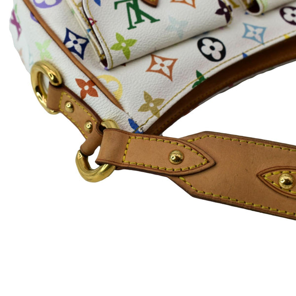 LOUIS VUITTON Lodge PM Monogram Leather Shoulder Bag White