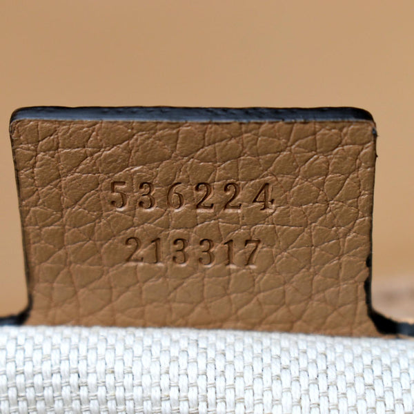 Gucci Soho Chain Flap Leather Crossbody Bag in Brown - Serial Number