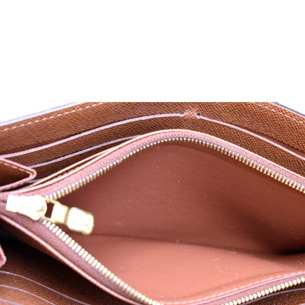 LOUIS VUITTON Sarah Monogram Canvas Wallet Brown