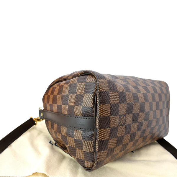 LOUIS VUITTON Speedy 25 Bandouliere Damier Ebene Shoulder Bag Brown