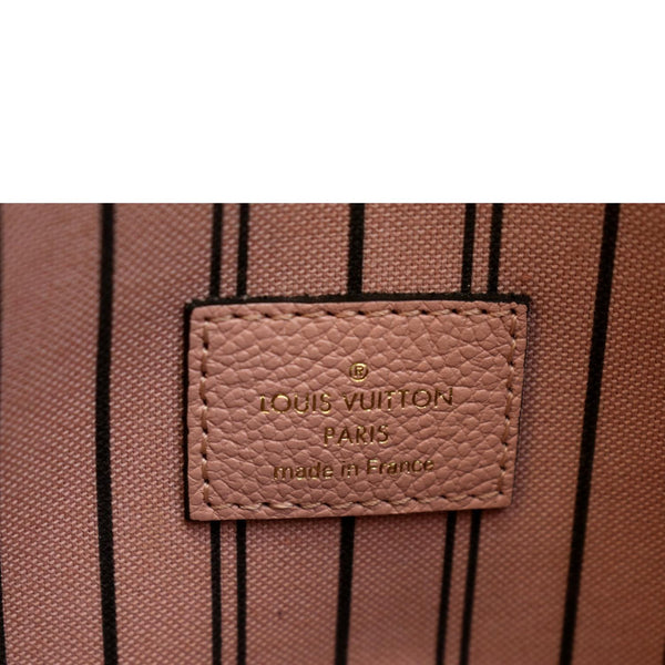 LOUIS VUITTON Metis Pochette Empreinte Leather Crossbody Bag Pink