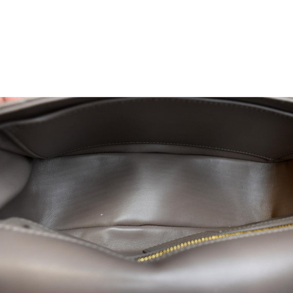 CHRISTIAN DIOR Caro Iridescent Leather Shoulder Bag Metallic Pink