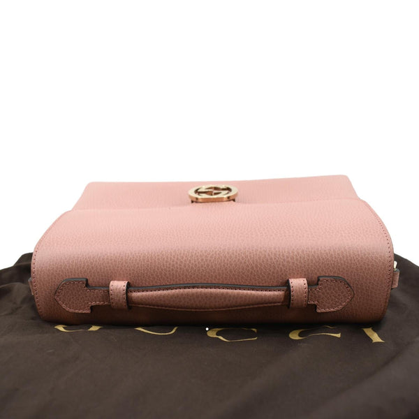 GUCCI Dollar Interlocking G Calfskin Leather Handbag Soft Pink 510306