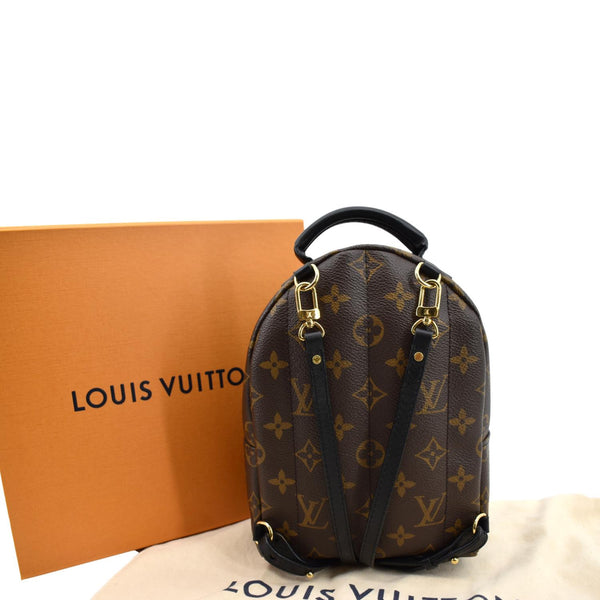 LOUIS VUITTON Palm Springs Mini Monogram Canvas Backpack Brown