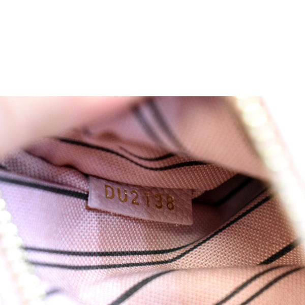 LOUIS VUITTON Metis Pochette Empreinte Leather Crossbody Bag Pink