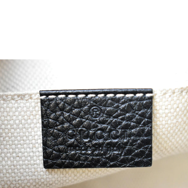 GUCCI Soho Disco Pebbled Leather Crossbody Bag Black 308364