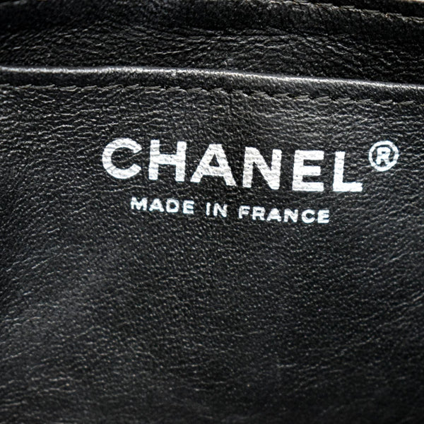 CHANEL Mini CC Flap Leather Shoulder Bag Black