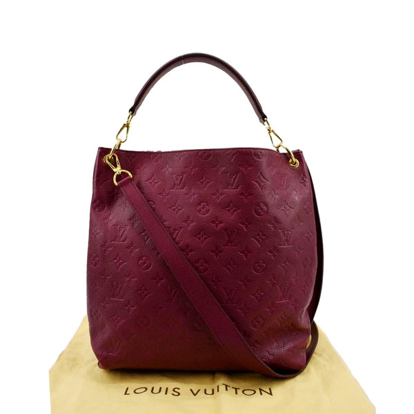 LOUIS VUITTON Metis Hobo Monogram Empreinte Shoulder Bag Maroon
