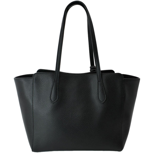 Preloved Gucci Swing Mini Leather Tote Bag Black - DDH