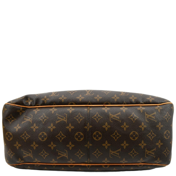 LOUIS VUITTON Delightful MM Monogram Canvas Hobo Bag Brown