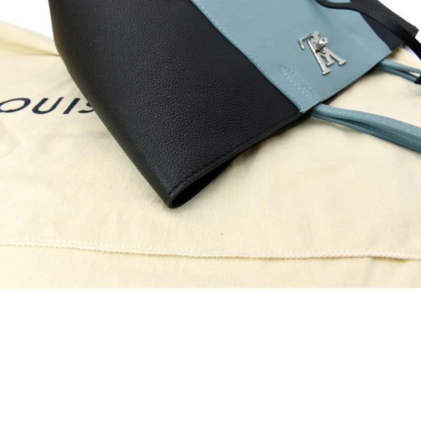 LOUIS VUITTON Lockme Cabas Leather Tote Bag Bicolor