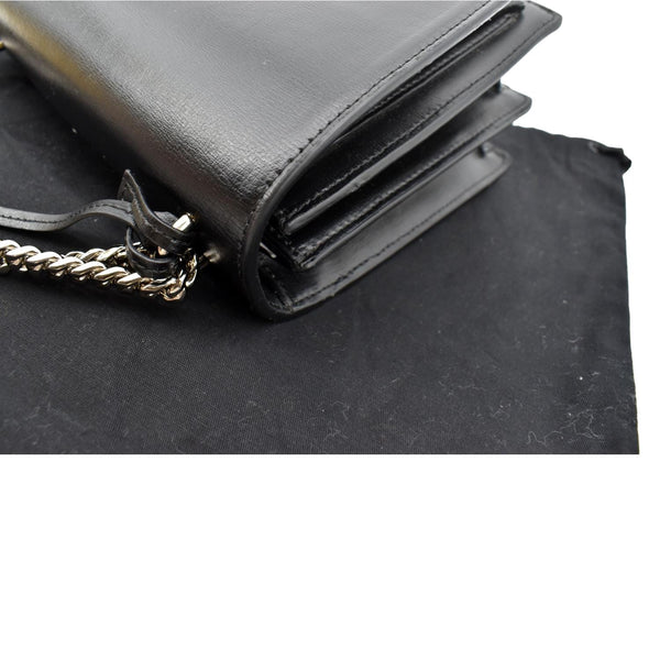 Yves Saint Laurent Sunset Calfskin Leather Shoulder Bag - Left Side