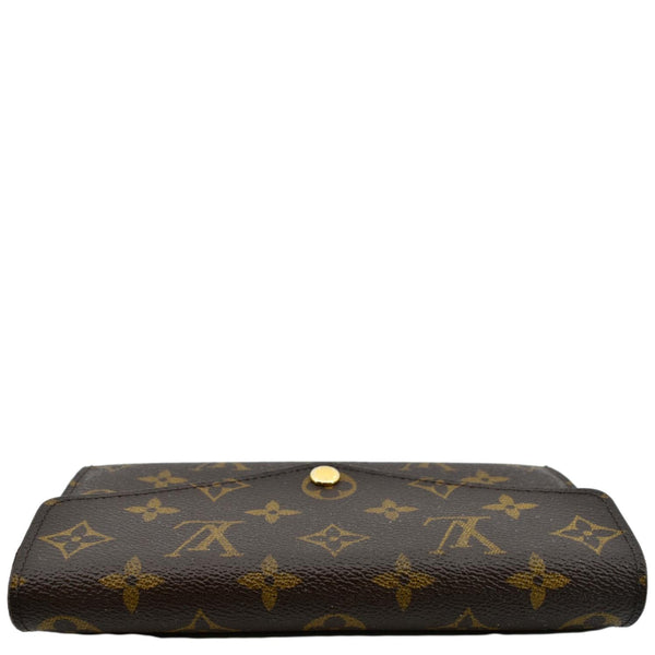 LOUIS VUITTON Sarah Monogram Canvas Wallet Brown