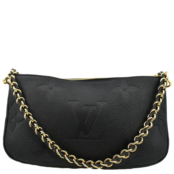 LOUIS VUITTON Multi Pochette Accessories Empreinte Clutch Bag Black
