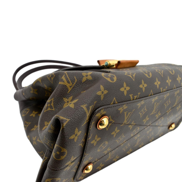 LOUIS VUITTON Olympe Monogram Canvas Satchel Shoulder Bag Brown