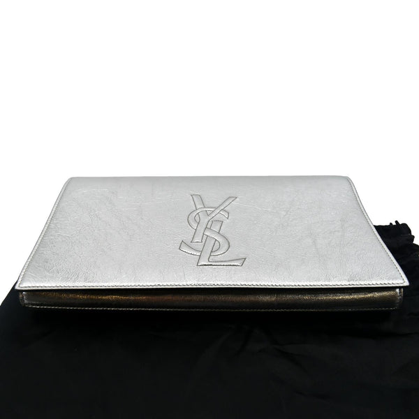 Yves Saint Laurent Belle de Jour Leather Clutch Bag - Bottom