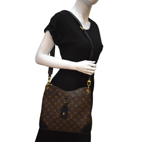 LOUIS VUITTON Odeon NM MM Monogram Canvas Shoulder Bag Brown
