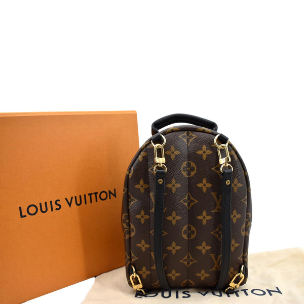LOUIS VUITTON Palm Springs Mini Monogram Canvas Backpack Brown