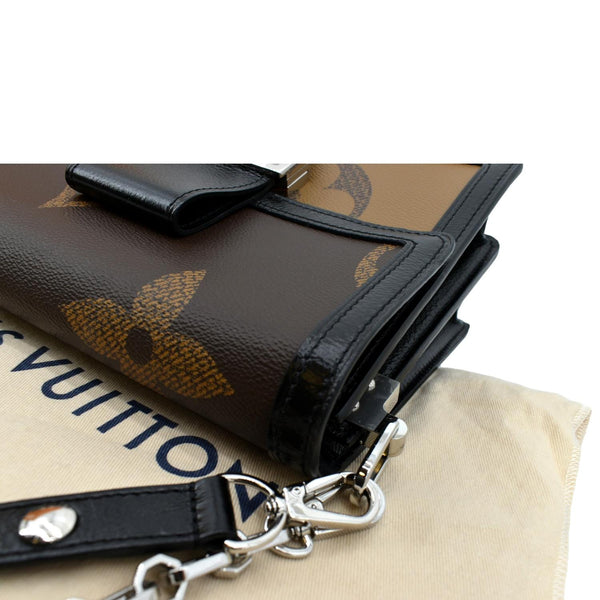 LOUIS VUITTON Giant Dauphine MM Monogram Reverse Canvas Shoulder Bag Brown