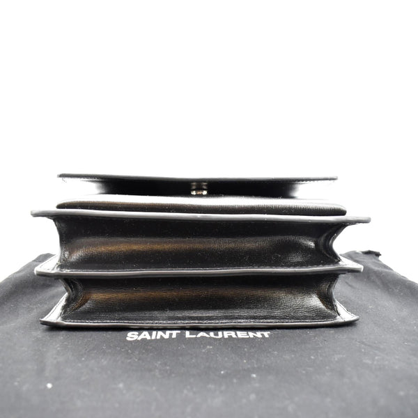 Yves Saint Laurent Sunset Calfskin Leather Shoulder Bag - Bottom