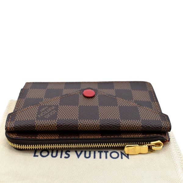 LOUIS VUITTON Recto Verso Damier Ebene Card Holder Brown