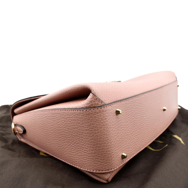 GUCCI Dollar Interlocking G Calfskin Leather Handbag Soft Pink 510306