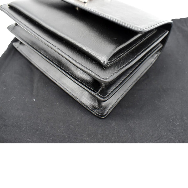 Yves Saint Laurent Sunset Calfskin Leather Shoulder Bag - Bottom Right