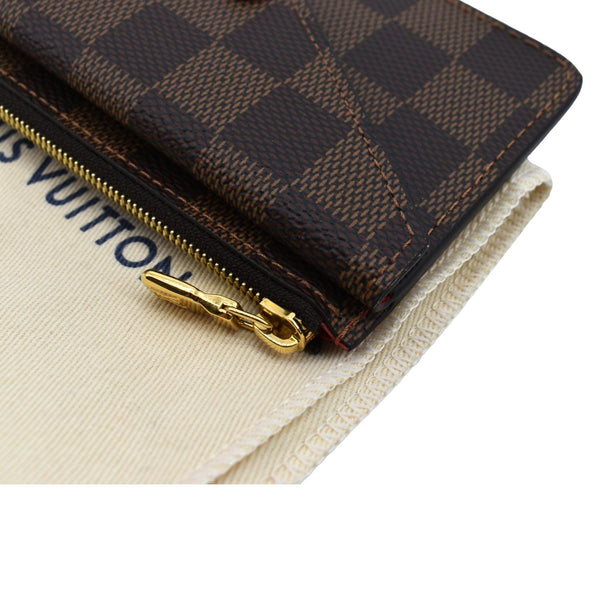 LOUIS VUITTON Recto Verso Damier Ebene Card Holder Brown