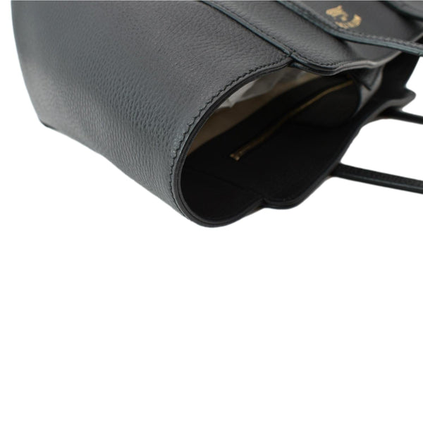 Preloved Gucci Swing Mini Leather Tote Bag Black - DDH