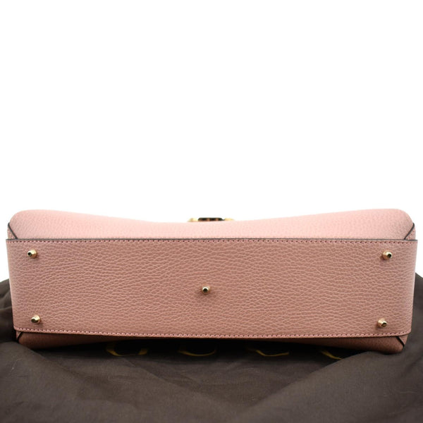 GUCCI Dollar Interlocking G Calfskin Leather Handbag Soft Pink 510306