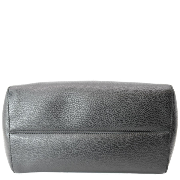 Preloved Gucci Swing Mini Leather Tote Bag Black - DDH