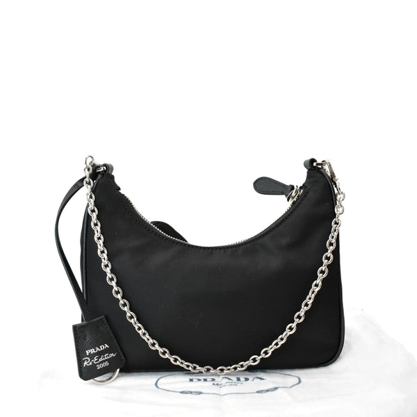 PRADA Re-Edition 2005 Nylon Shoulder Bag Black