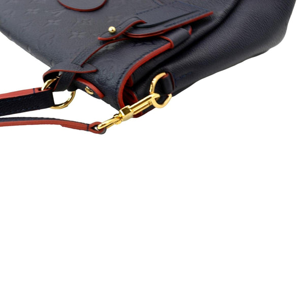 LOUIS VUITTON Georges MM Monogram Empreinte Shoulder Bag Navy Blue