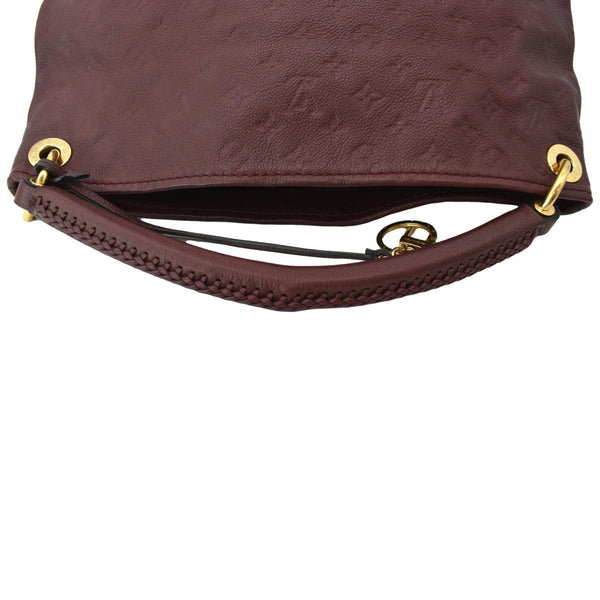 LOUIS VUITTON Artsy MM Empreinte Leather Hobo Bag Red