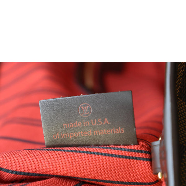 LOUIS VUITTON Delightful MM Damier Ebene Hobo Bag Brown