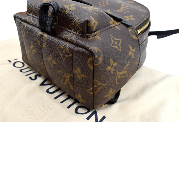 LOUIS VUITTON Palm Springs Mini Monogram Canvas Backpack Brown