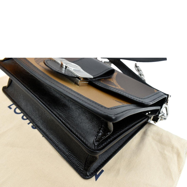 LOUIS VUITTON Giant Dauphine MM Monogram Reverse Canvas Shoulder Bag Brown