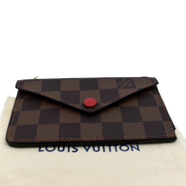 LOUIS VUITTON Recto Verso Damier Ebene Card Holder Brown