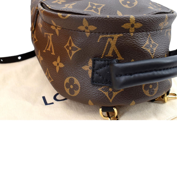LOUIS VUITTON Palm Springs Mini Monogram Canvas Backpack Brown