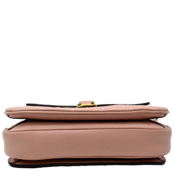 LOUIS VUITTON Metis Pochette Empreinte Leather Crossbody Bag Pink