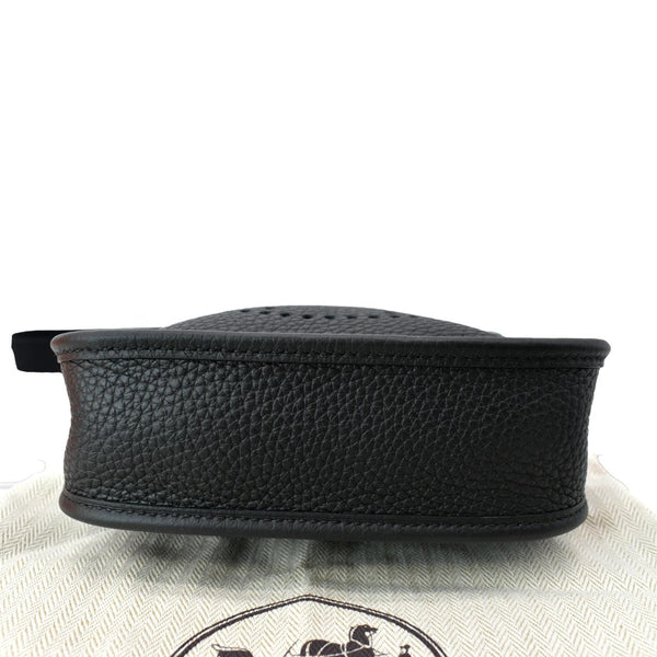 HERMES Evelyne Amazone TPM III Clemence Leather Crossbody Bag Black
