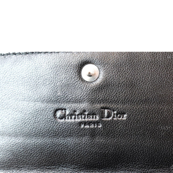 CHRISTIAN DIOR Lady Dior Cannage Leather wallet Black