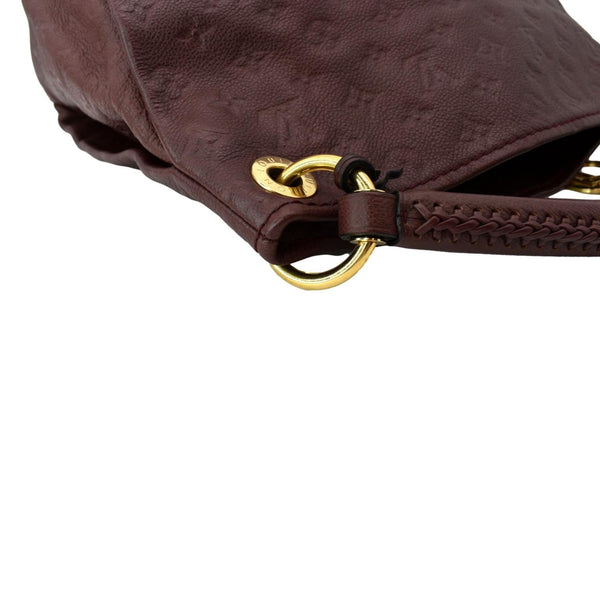 LOUIS VUITTON Artsy MM Empreinte Leather Hobo Bag Red