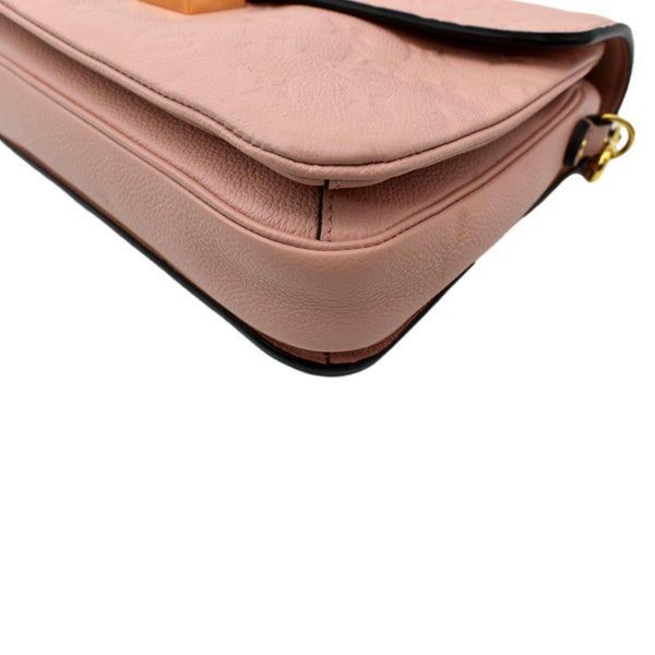 LOUIS VUITTON Metis Pochette Empreinte Leather Crossbody Bag Pink