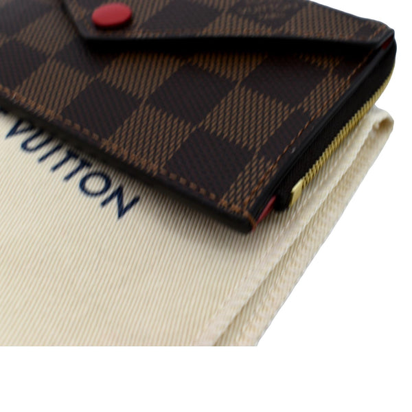 LOUIS VUITTON Recto Verso Damier Ebene Card Holder Brown