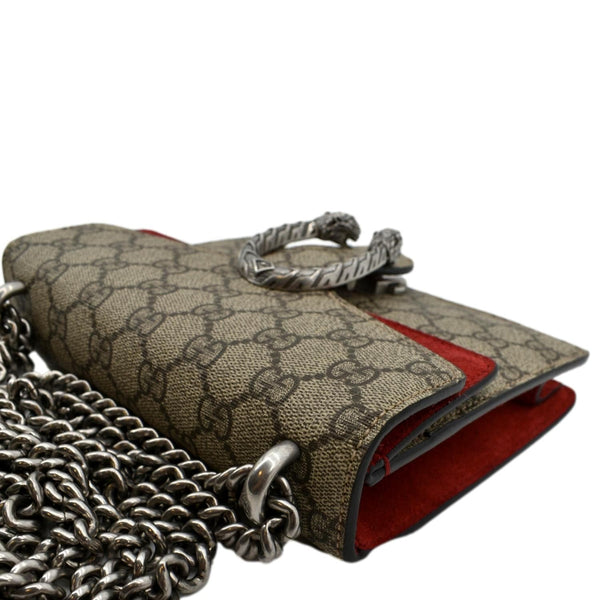 GucciI Dionysus Mini GG Supreme Canvas Crossbody Bag - Top Left